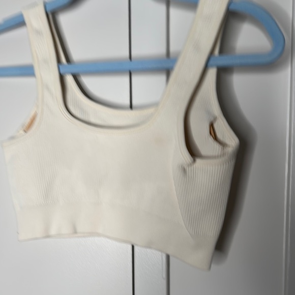 Cream Ribbed Tank Top - Picture 2 of 2